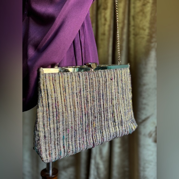 Vintage Purse | Versatile: Clutch, Shoulder, Crossbody | 1970s 1980s, Disco - Picture 4 of 11